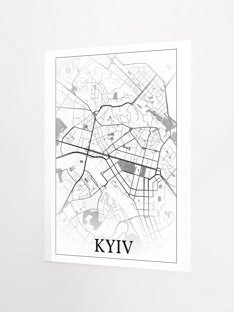 Kyiv, Ukraine, city map print product image (7)