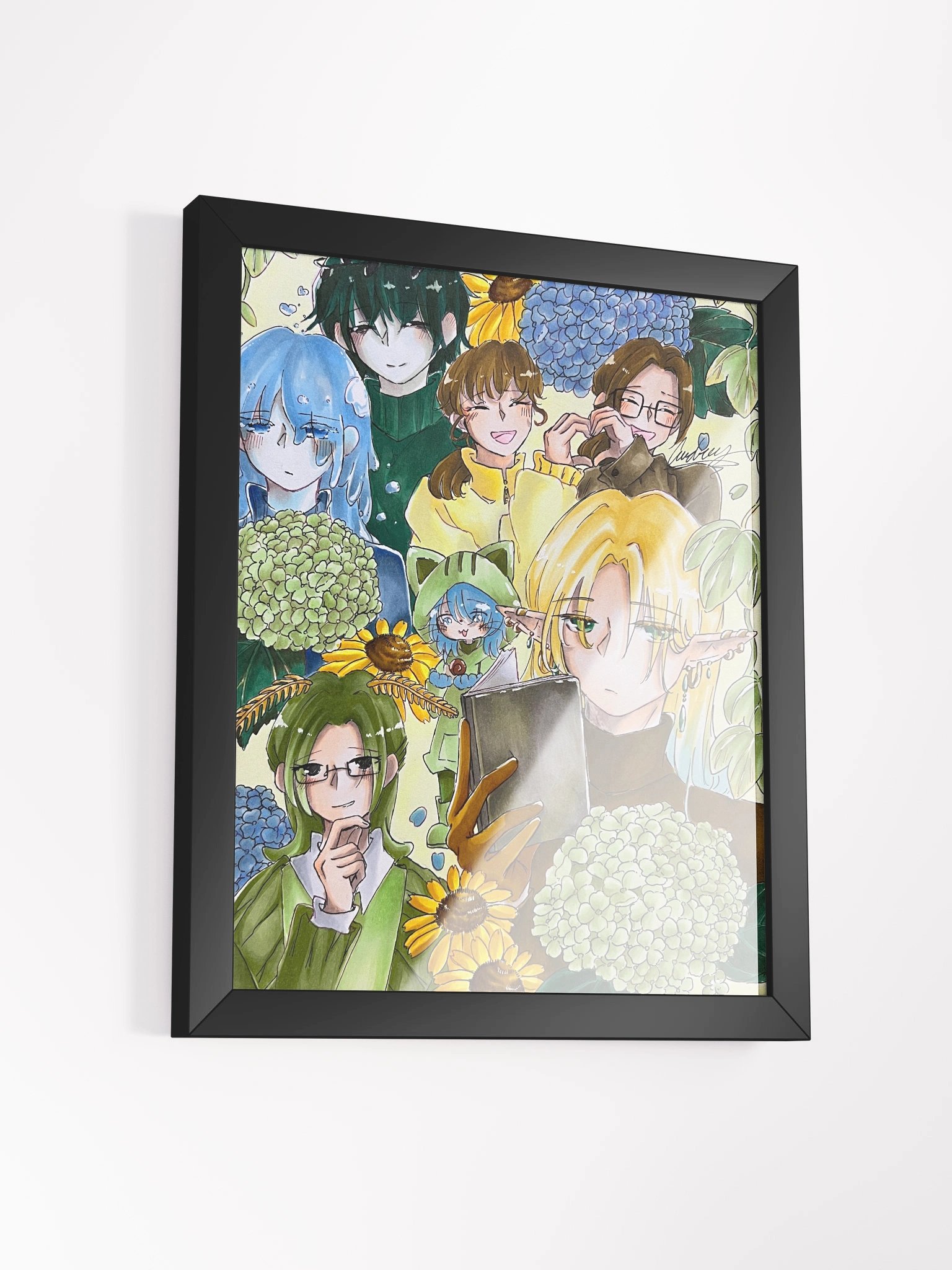 Green, Yellow, and Blue - Framed Matte Poster product image (3)