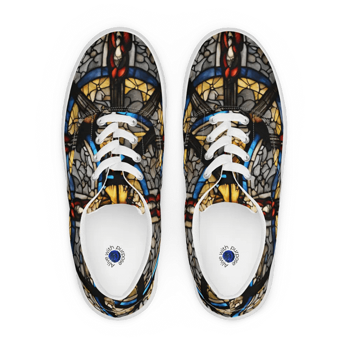 Symmetry in Bloom Men's Canvas Shoes product image (1)