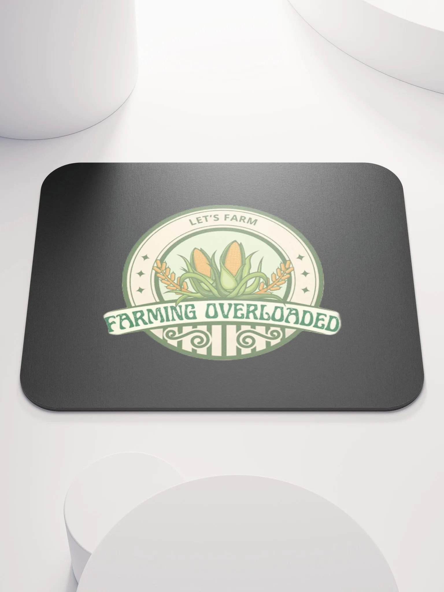 Farming Overloaded Black Classic Mouse Pad product image (1)
