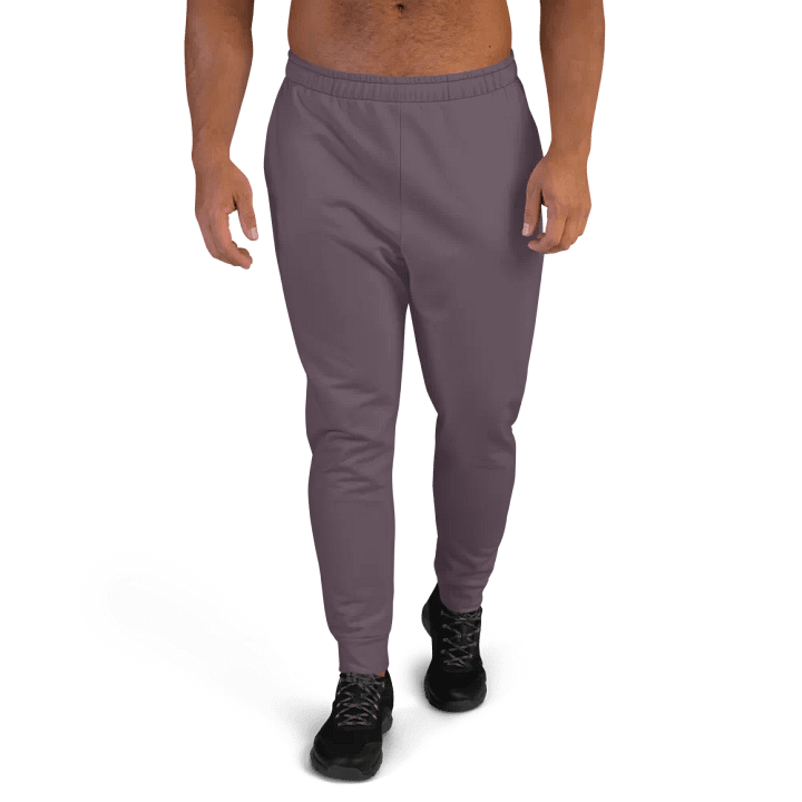 Plain Mauve Soft Summer Recycled Polyester Premium Men's Joggers by Treasure Pie product image (1)