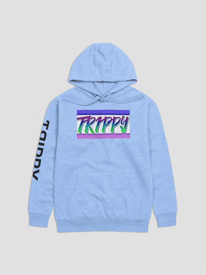 Trippy Queen Hoodie (Front and Back) with Black Sleeve Detail product image (1)