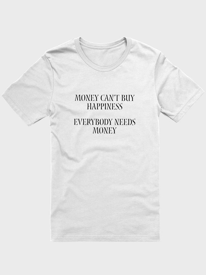 Money Motivated: The Perfect Money Quote Printed Tee, White T-shirt product image (1)