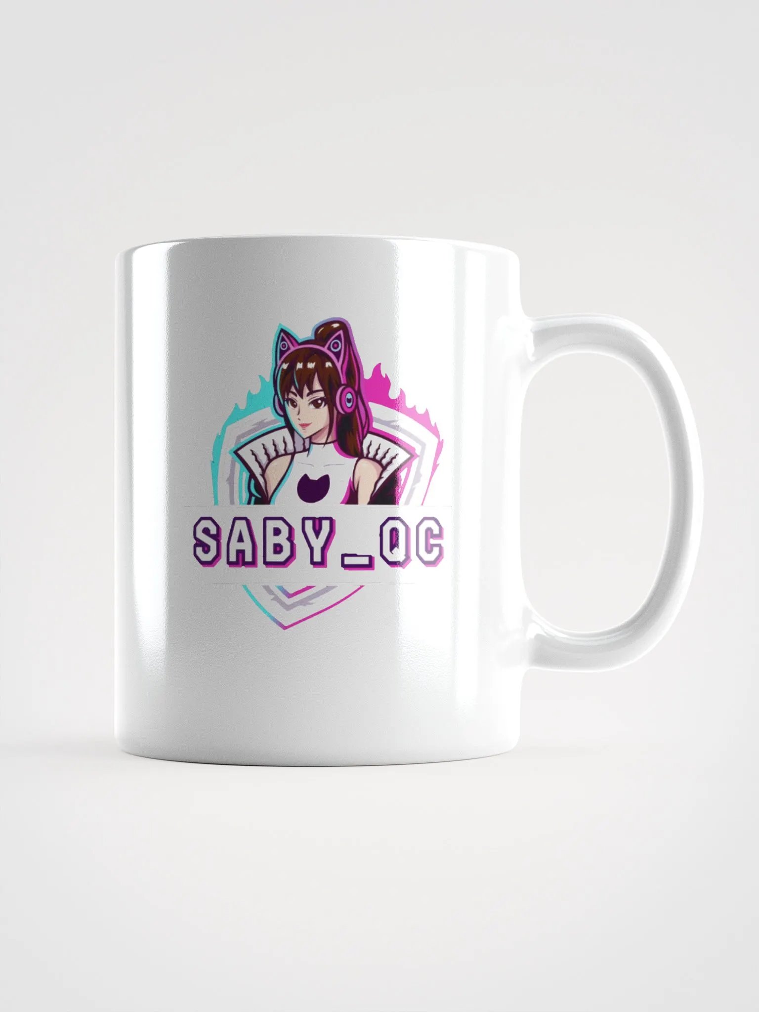 Neon Cat Ear Headphones Mug product image (2)