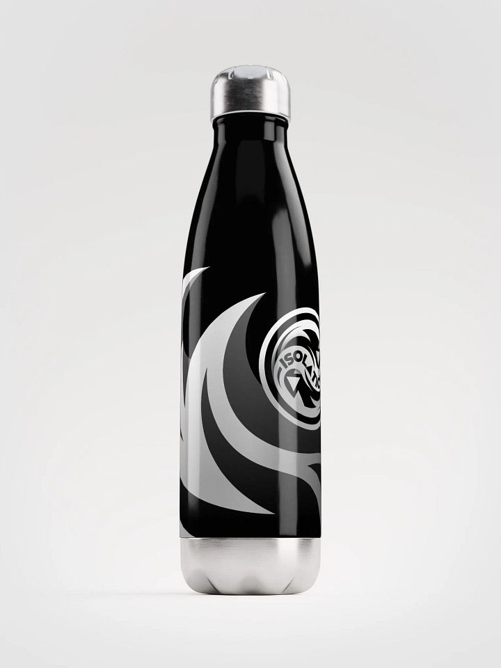 ISOL▲TION — 2024 LOGO — STAINLESS STEEL BOTTLE — B&W product image (2)