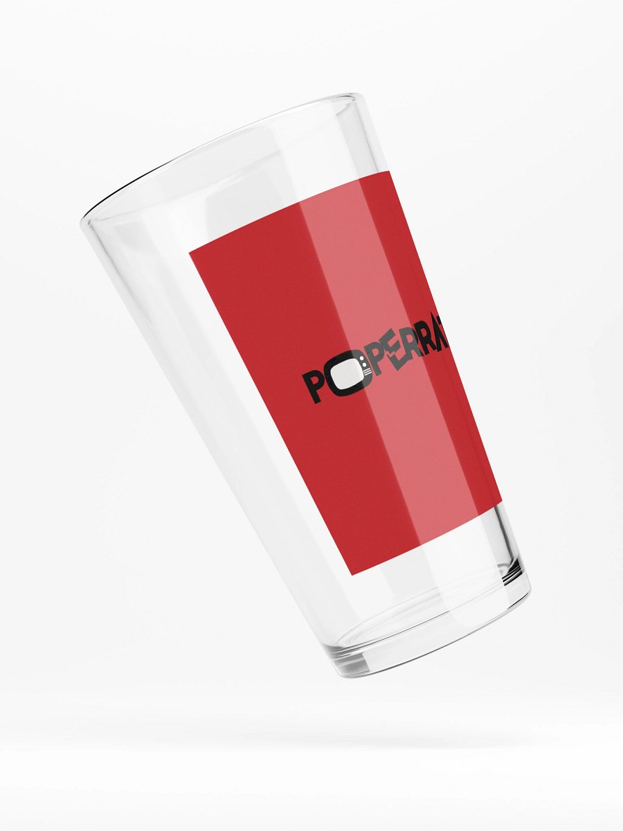 Poperratic - Red Logo Pint Glass product image (4)