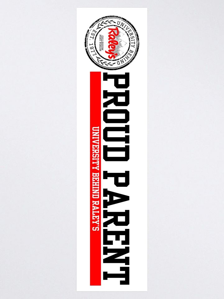 UBR Proud Parent Bumper Sticker product image (2)