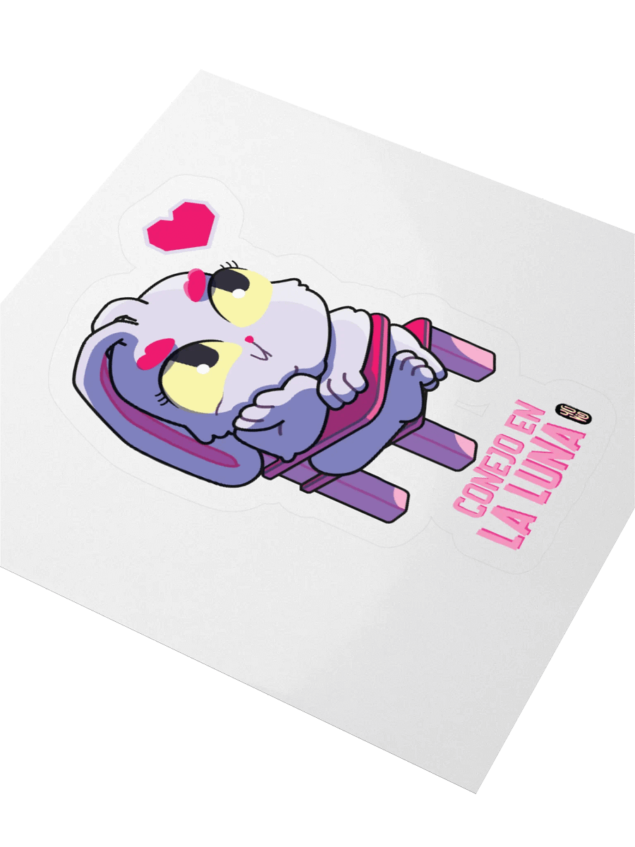 Conejo en la Luna - Sticker (Kiss Cut) product image (3)