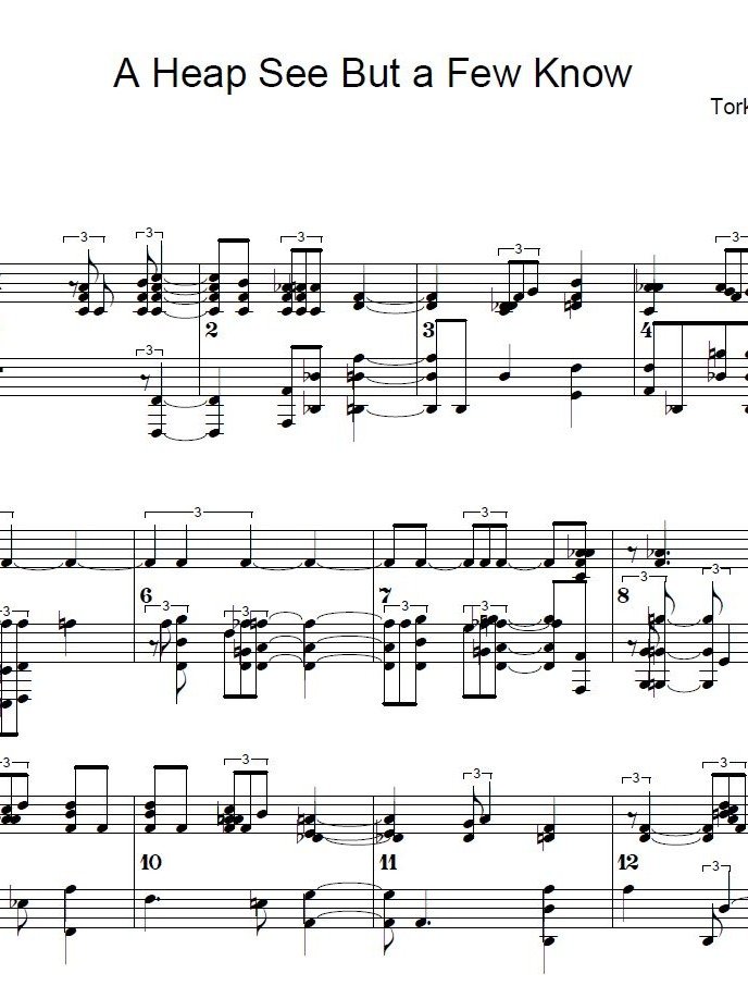 A Heap See, But A Few Know - Piano sheet music product image (1)