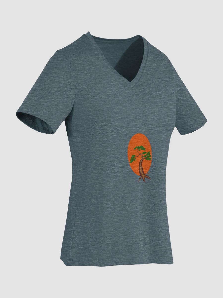 Sunset Tree Women's V-Neck Tee product image (2)