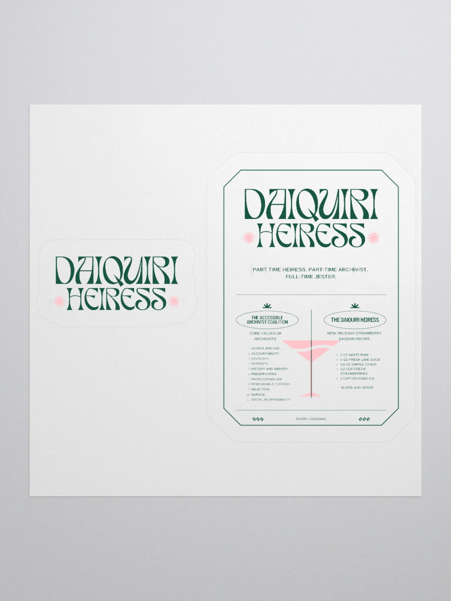 HEIRESS/ARCHIVIST STICKER product image (1)