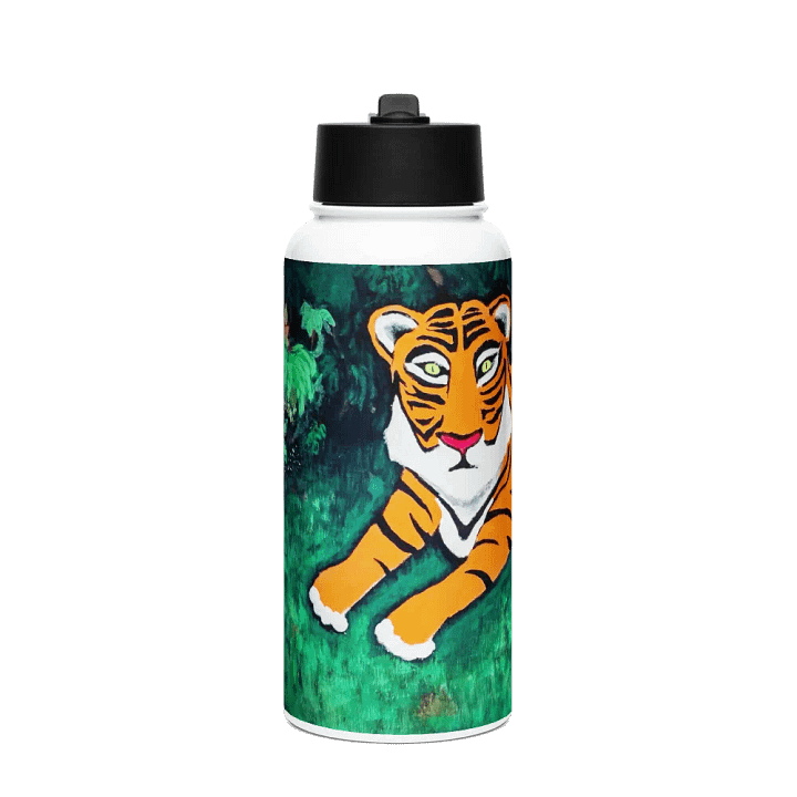 Mia the Tiger Stainless Steel Water Bottle product image (1)