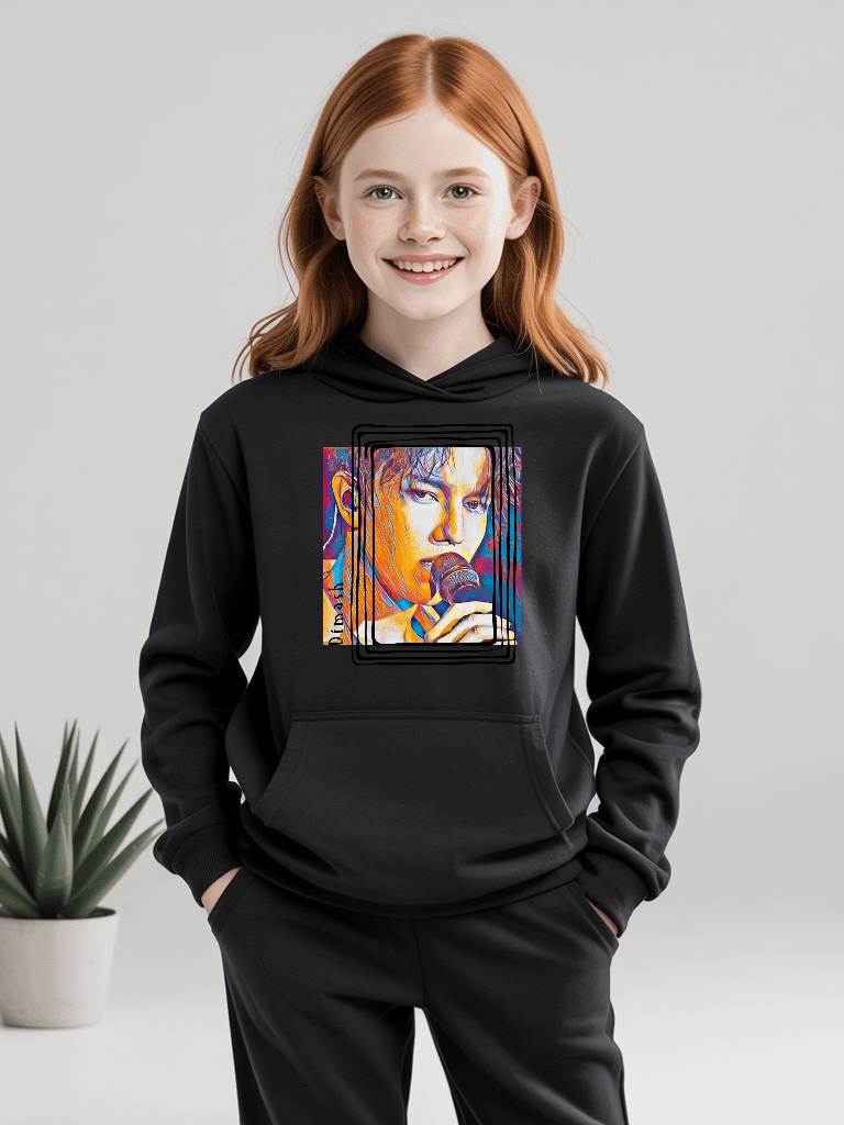 Singer From Kazakhstan Kids Gildan Unisex Hoodie product image (1)