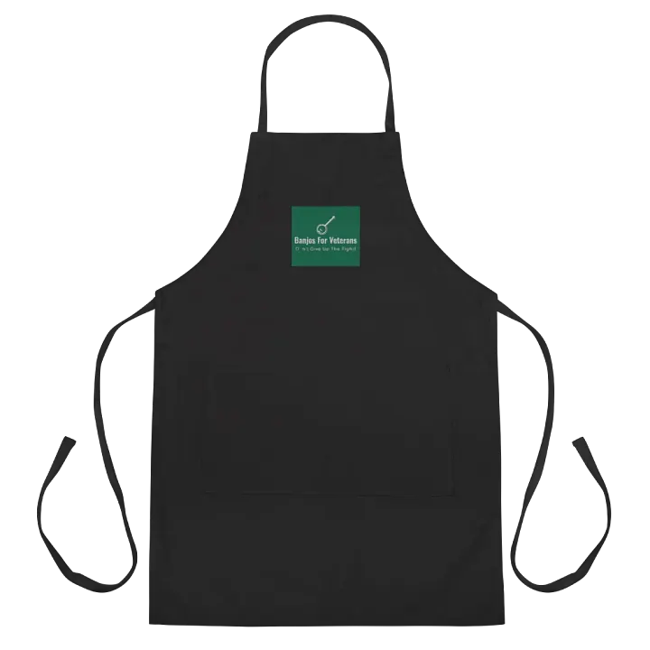 Banjos For Veterans (B4V) Official Logo Embroidered Cooking Apron product image (2)