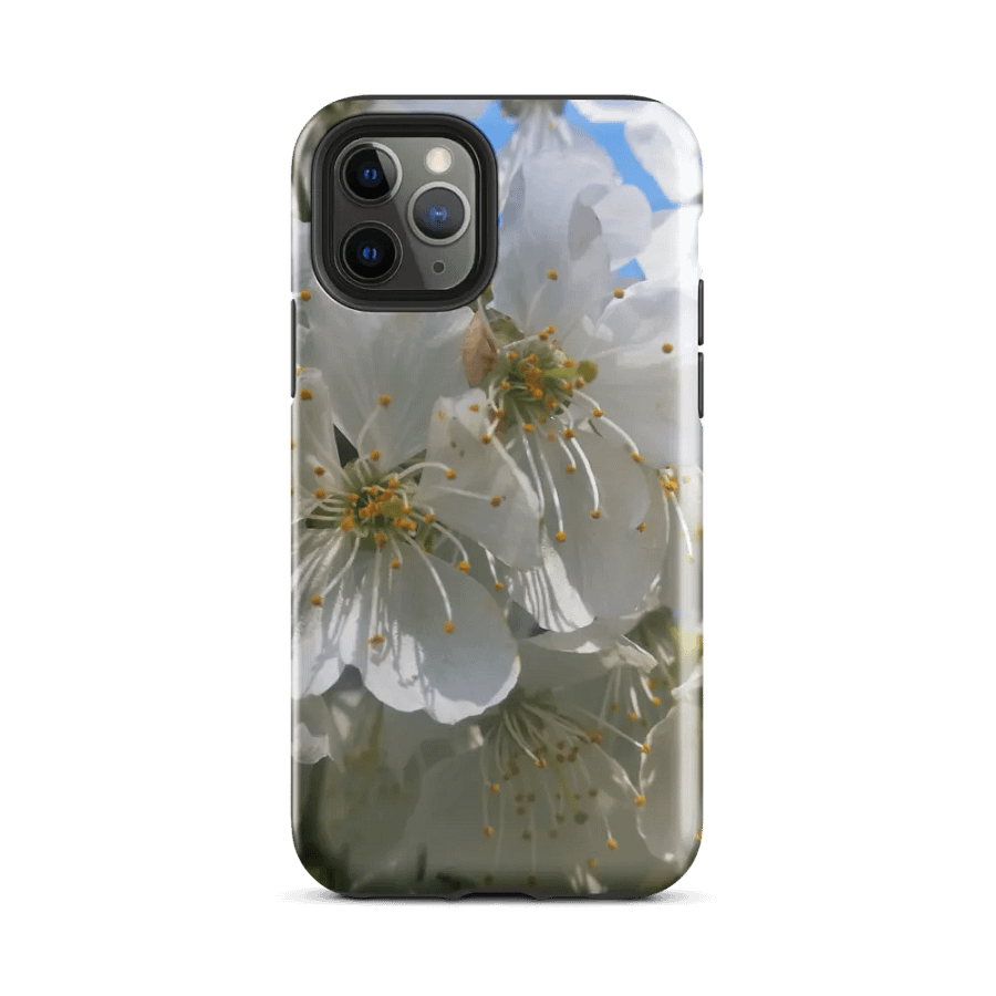 Tough Case for iPhone® with White Cherry Blossoms product image (2)
