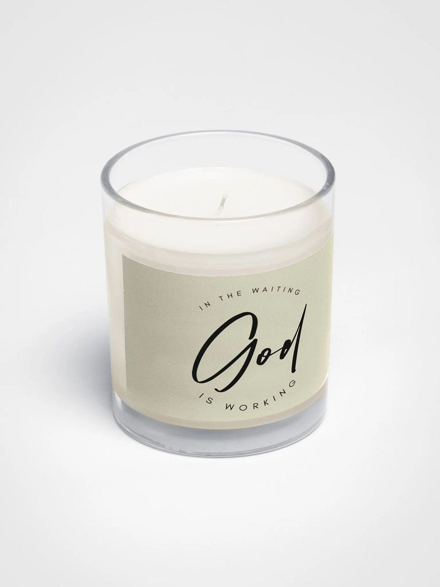 God Is Working Candle product image (2)
