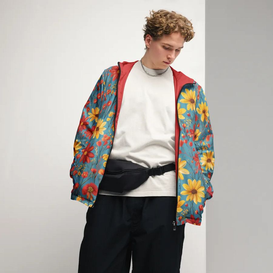Carmine Breeze All-Over Windbreaker product image (9)