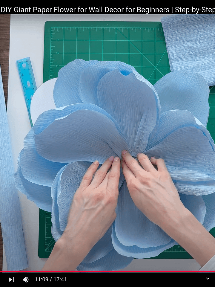 DIY Giant Crepe Paper Flower: Templates from Video Tutorial product image (2)