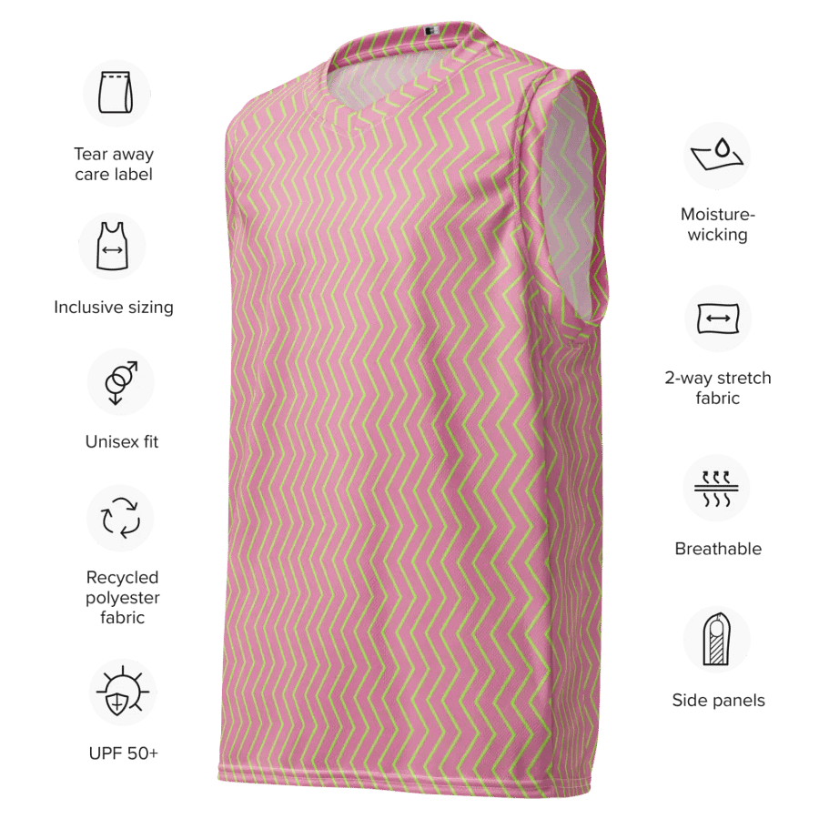 Zigzag Zest Basketball Jersey. product image (7)
