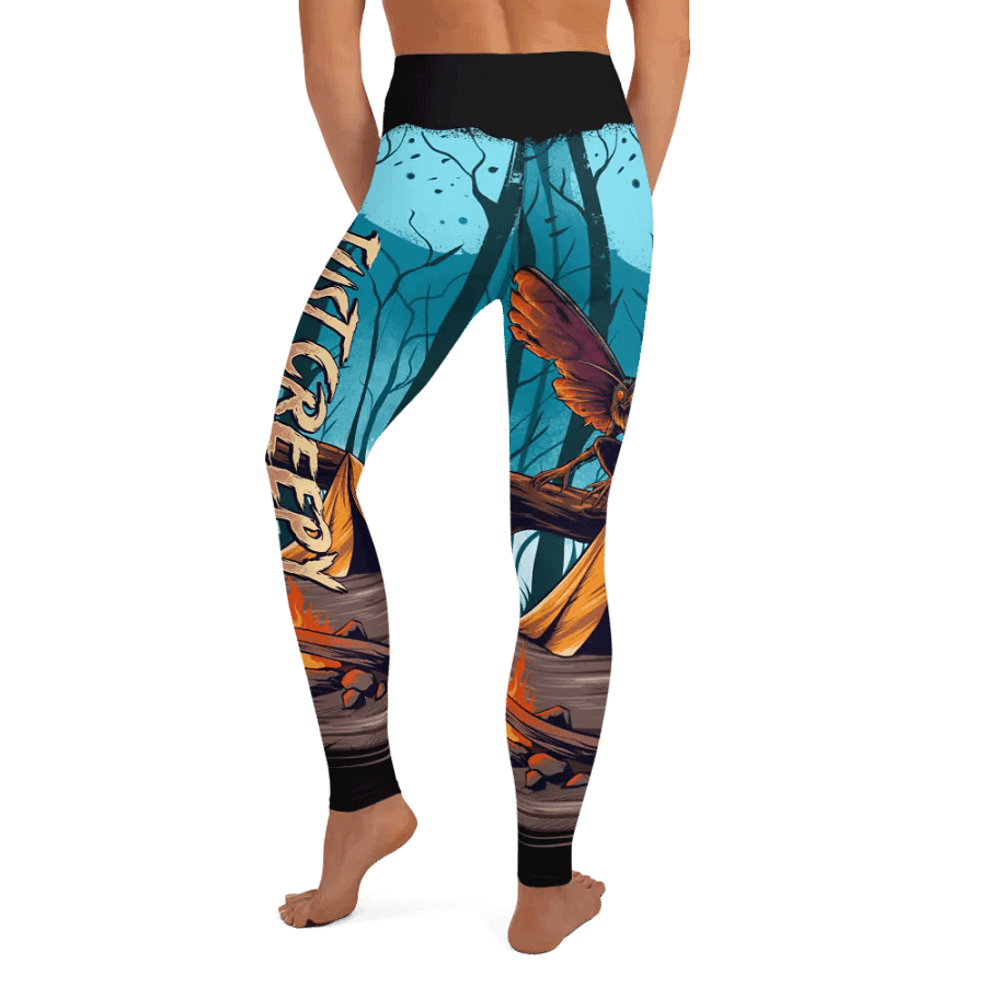 Eerie MothMan Forest Yoga Leggings product image (6)