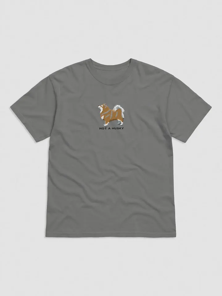 Not a Husky T-Shirt(Embroidered) of a Finnish Lapphund(Fawn & White) product image (5)