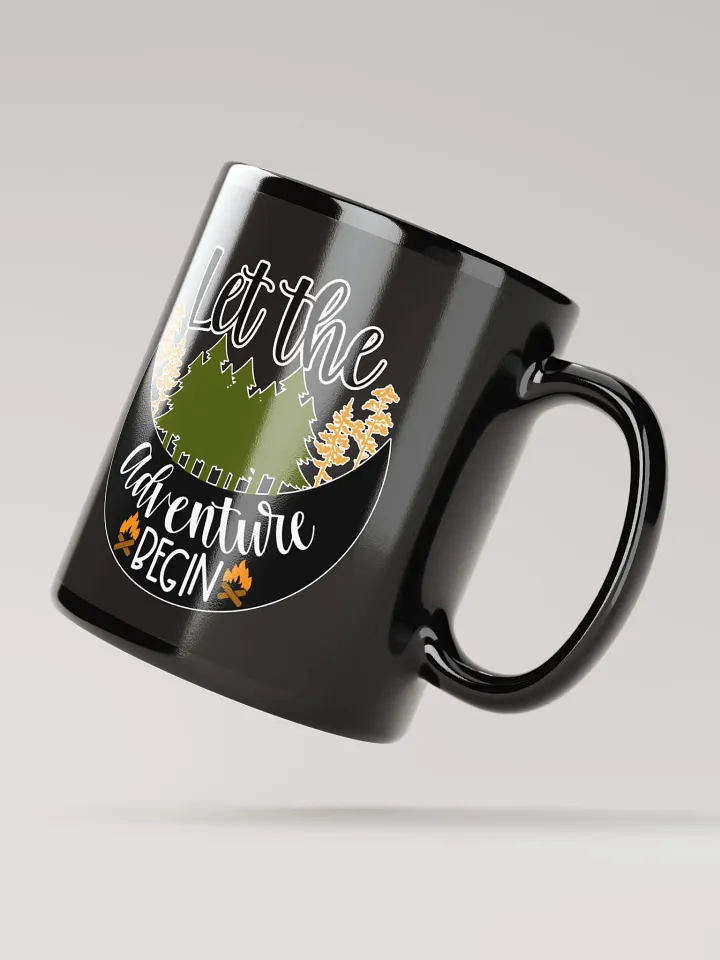 Adventure Awaits Black Coffee Mug product image (3)
