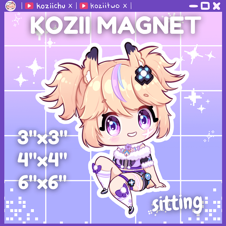 Kozii VTuber Sitting Magnet product image (1)