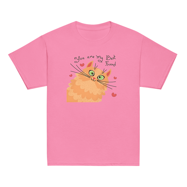 Kids T-Shirt Lovely Red Cat Graphic product image (2)