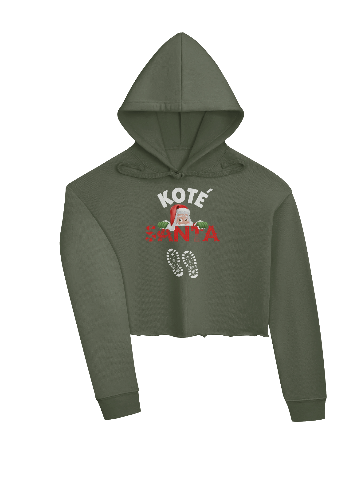 Peekaboo Santa Cropped Hoodie product image (7)