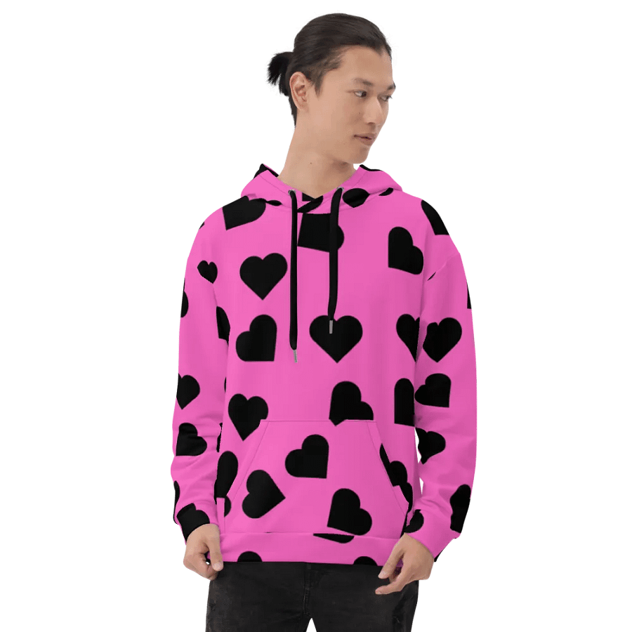 Love Pattern Unisex All Over Print Pull On Hoodie product image (8)
