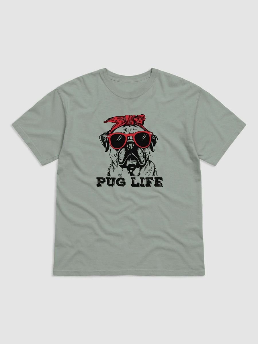 Pug Life T-Shirt | Funny Pug Wearing a Bandana and Sunglasses T-Shirt for Pug Owners product image (4)