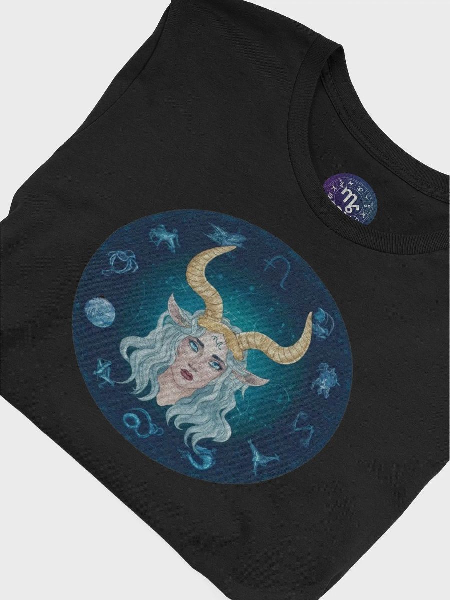 Exclusive Capricorn Zodiac T-Shirt - Unisex Astrology Gift with Mystical Horned Figure Design product image (7)