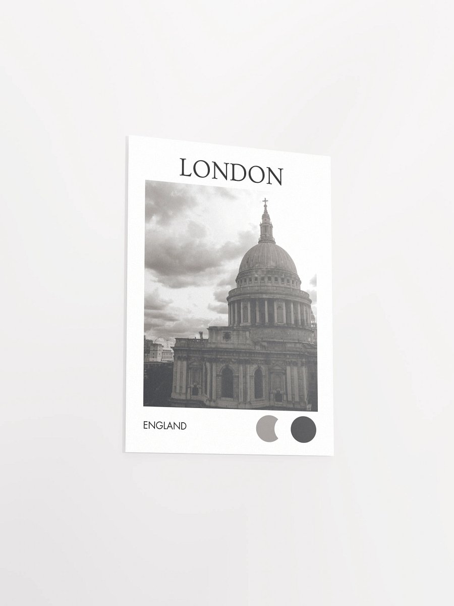 St. Paul's Eye - Black & White City Print product image (3)