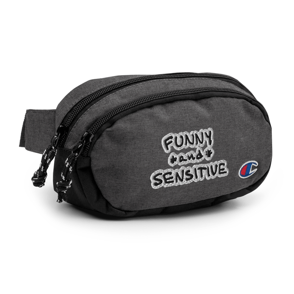 FUNNY *and* SENSITIVE (bubble design) champion fanny pack product image (3)