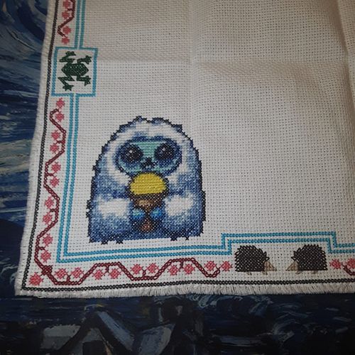 Finished the First of 5 Elements on my Twitch Community cross-stitch Project!! Woot Woot! next up the Great Capybara. Join th...