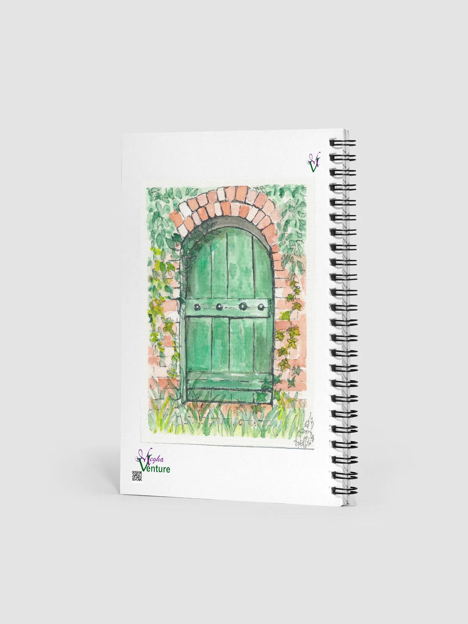 Green Door Blank Journal product image (2)