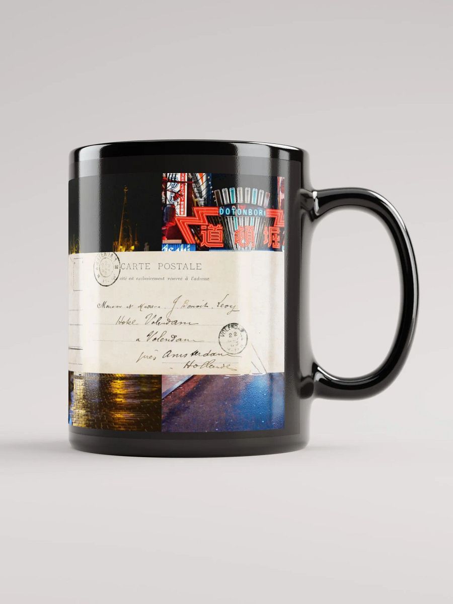 ✈️ "Travel Blues" Mug – Vintage Postcard Meets Neon City Lights 🌃 product image (1)