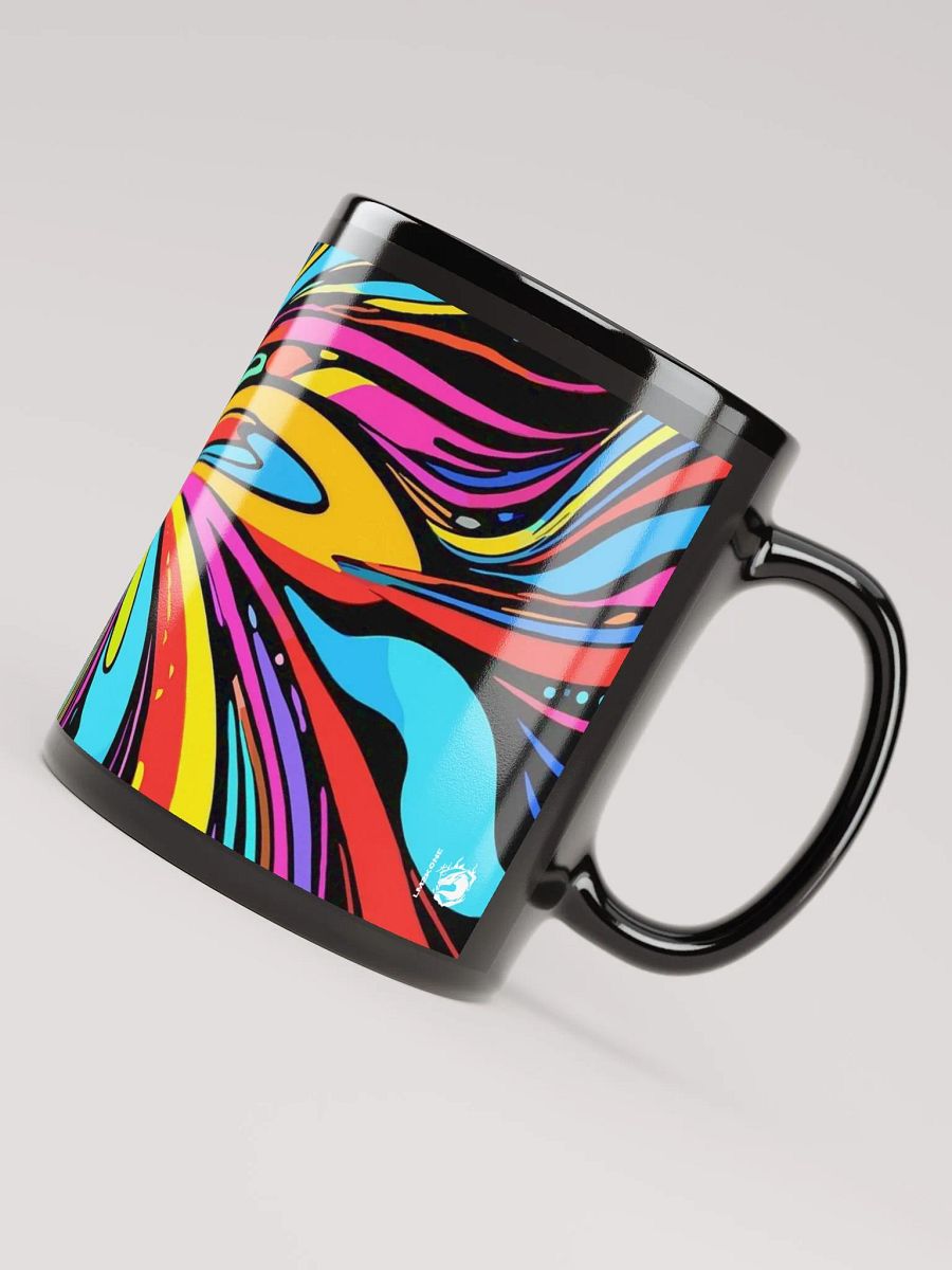 Energizing Swirls Black Glossy Mug product image (3)