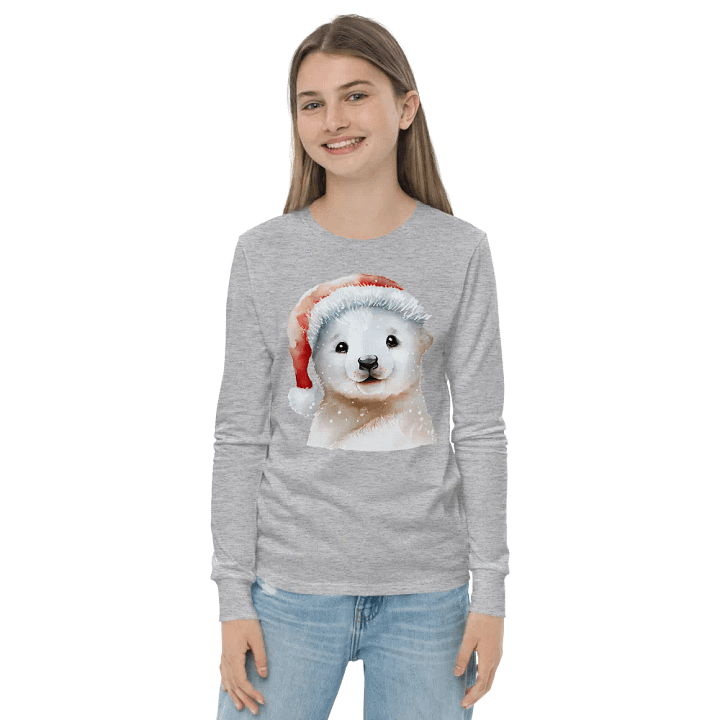 Santa Paws Baby Bear Youth Long Sleeve Tee product image (21)