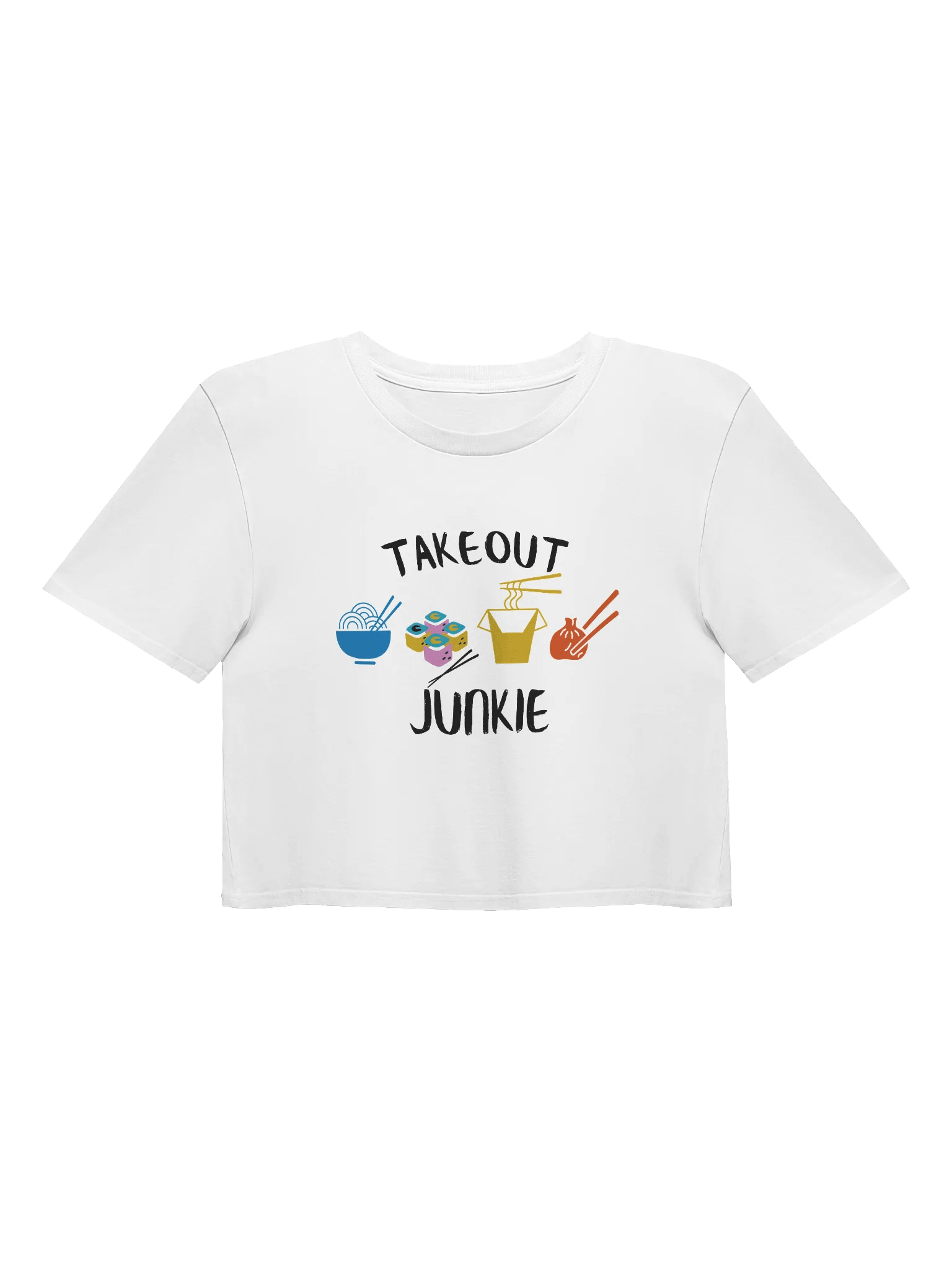 Takeout Junkie - Asian Food - AS Colour Women's Premium Crop Top - Light Colors product image (3)