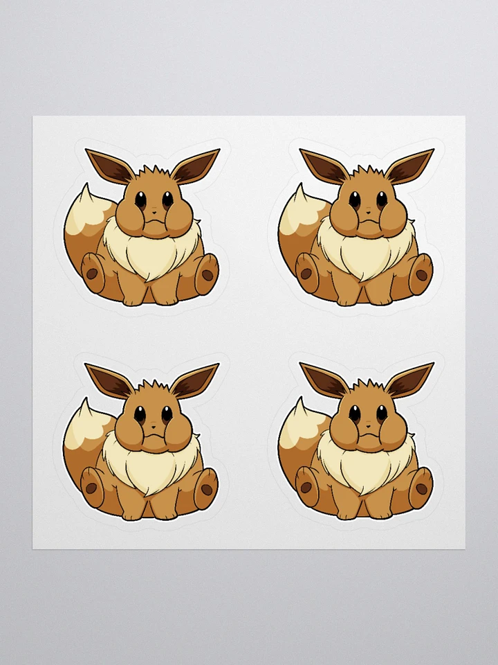 Chubby Eevee Sticker Sheet product image (1)