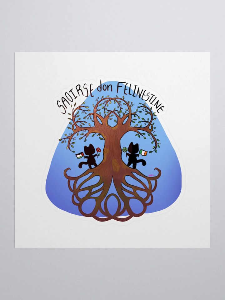 Saoirse don Felinestine Sticker product image (1)