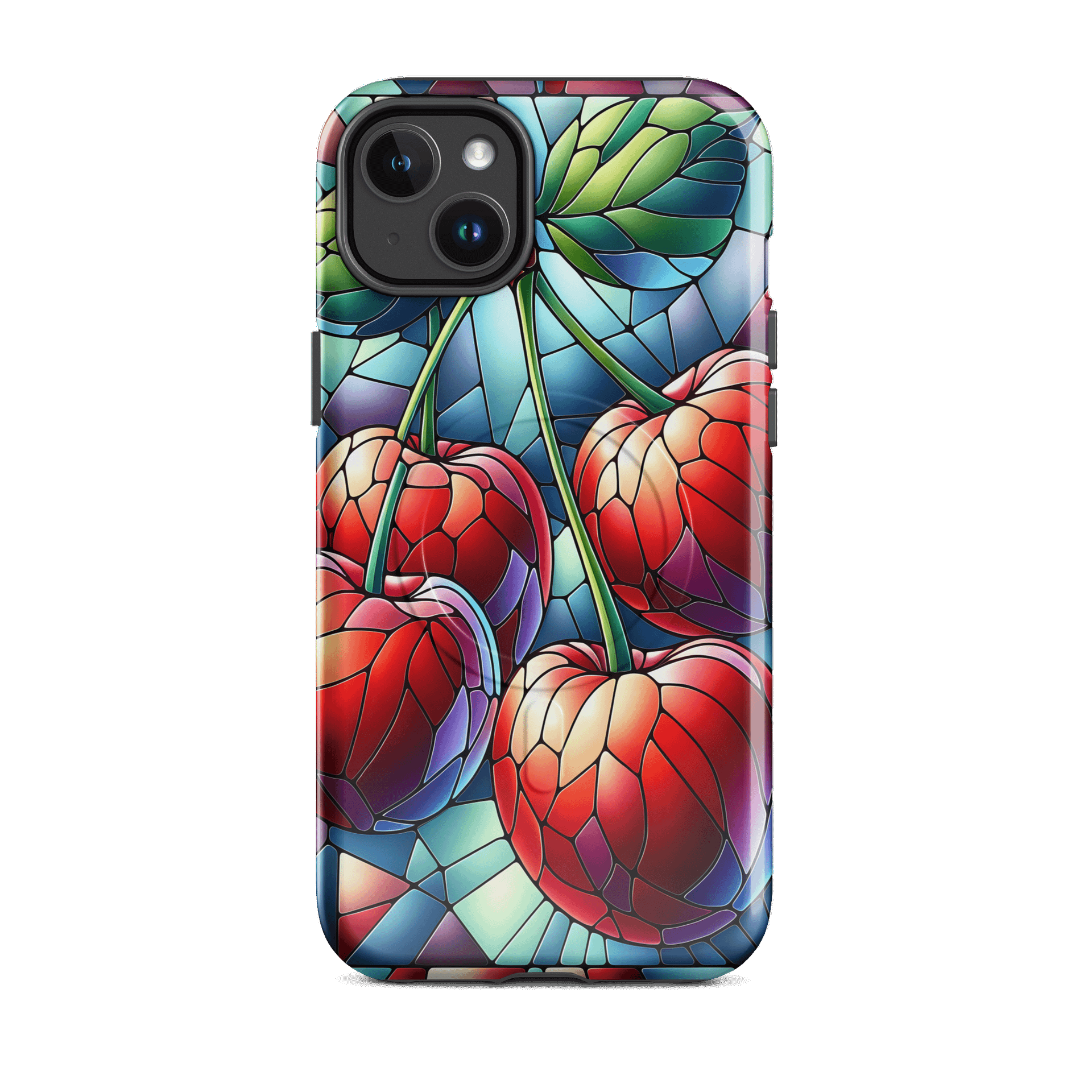 Stained Glass Cherries MagSafe® iPhone Case product image (35)