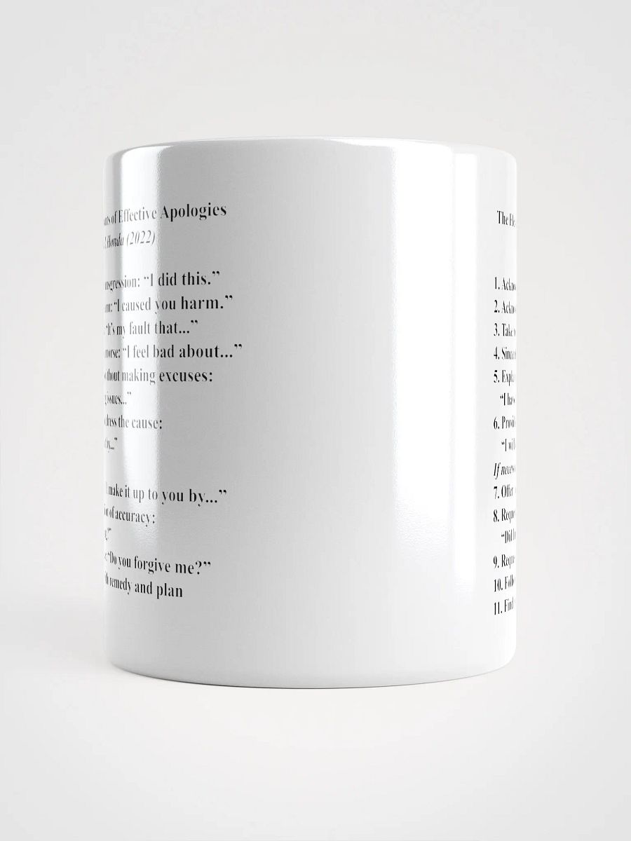 Effective Apologies - White Mug product image (10)