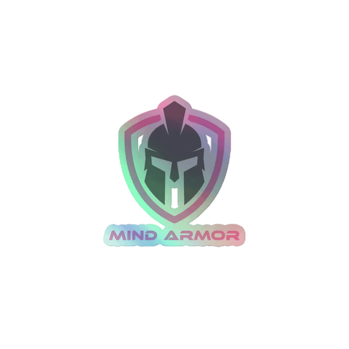 Mind Armor - Kiss-Cut Holographic Sticker- Pink product image (1)