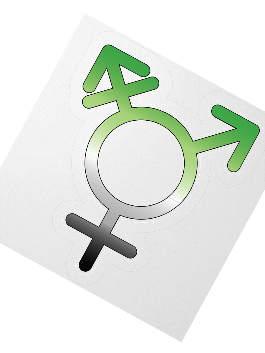 Aromantic Transgender Symbol Sticker product image (6)