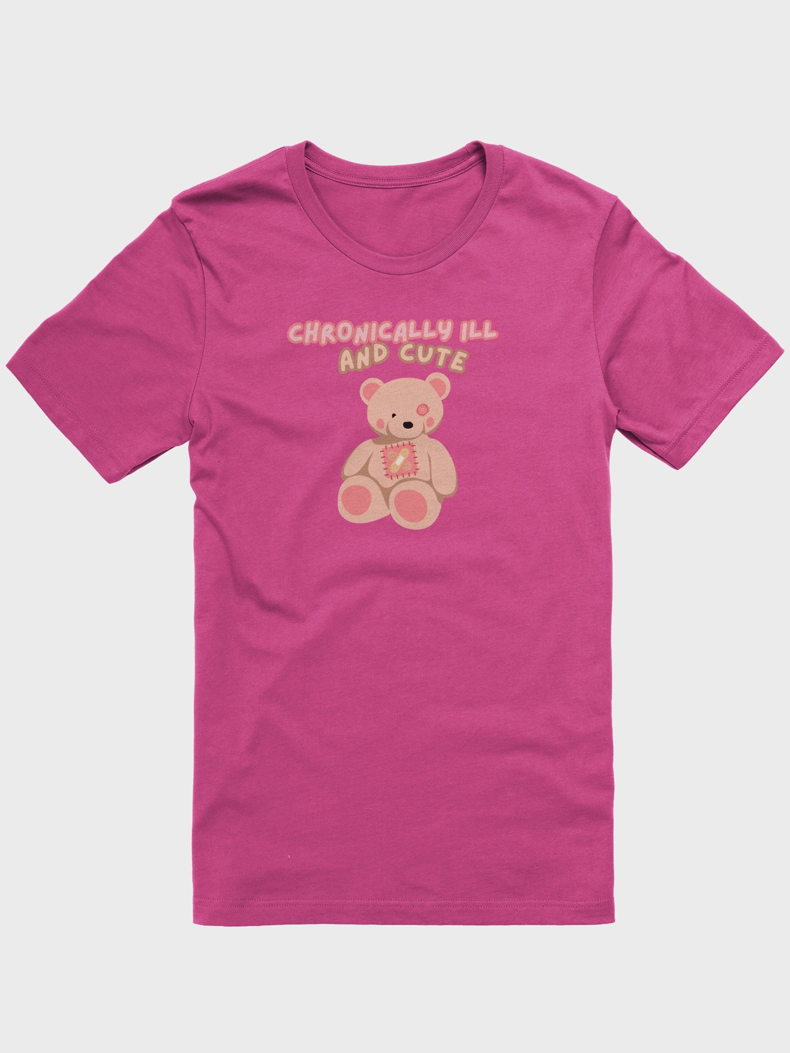 Valentine's Teddy Chronically Ill and Cute Tee product image (2)