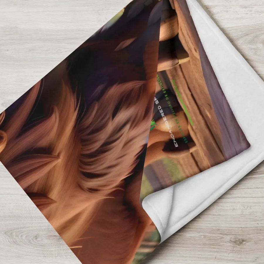 Endangered Species - Mexico - Bison Throw Blanket product image (6)