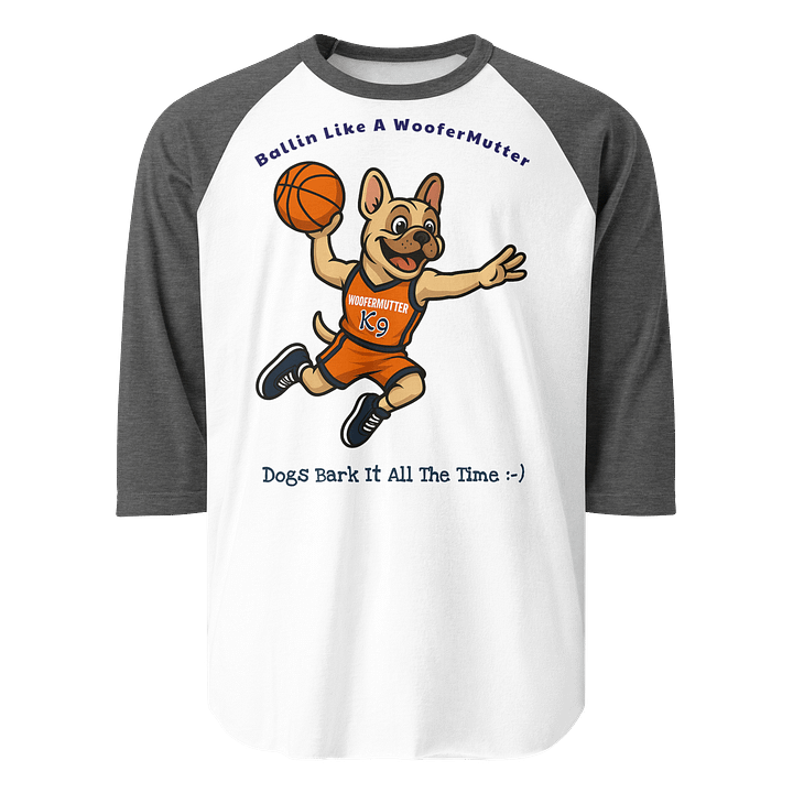 French Bulldog Unisex 3/4 Sleeve Raglan Shirt product image (13)