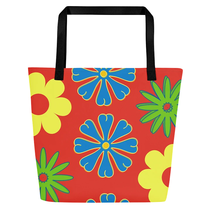 Bright and Whimsy Flowered Tote Bag product image (1)